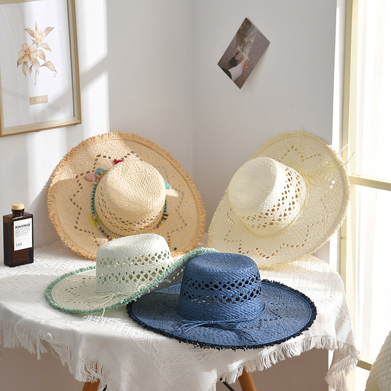 2023 Baru Straw Woven Packable Floppy Straw Hat