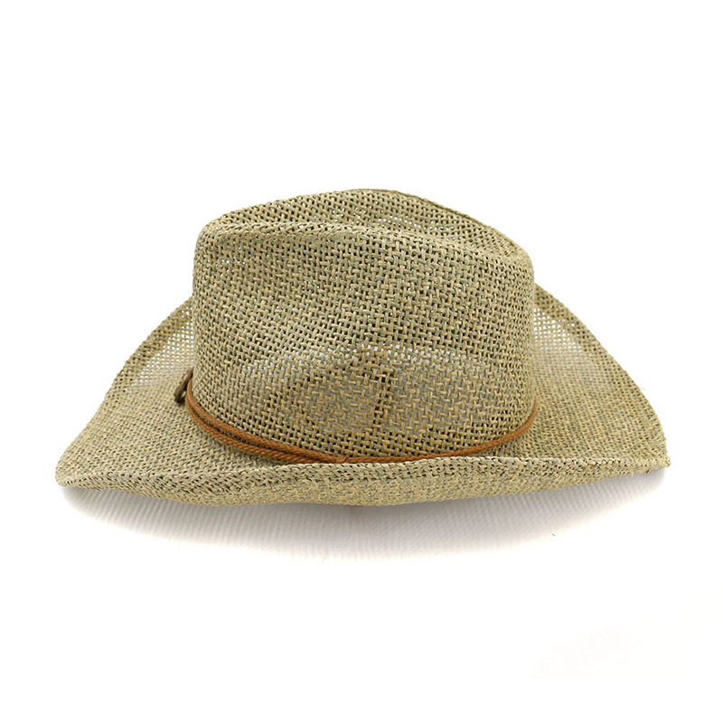 Tali Adjustable Topi Jerami Koboi Matahari