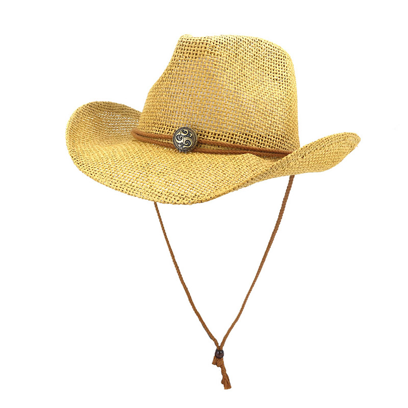 Topi Koboi Barat Jerami Matahari Dewasa
