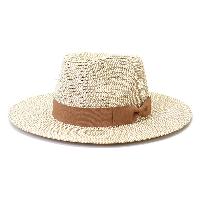 Pita Ikatan Simpul Straw Braid Topi Fedora untuk Pria
