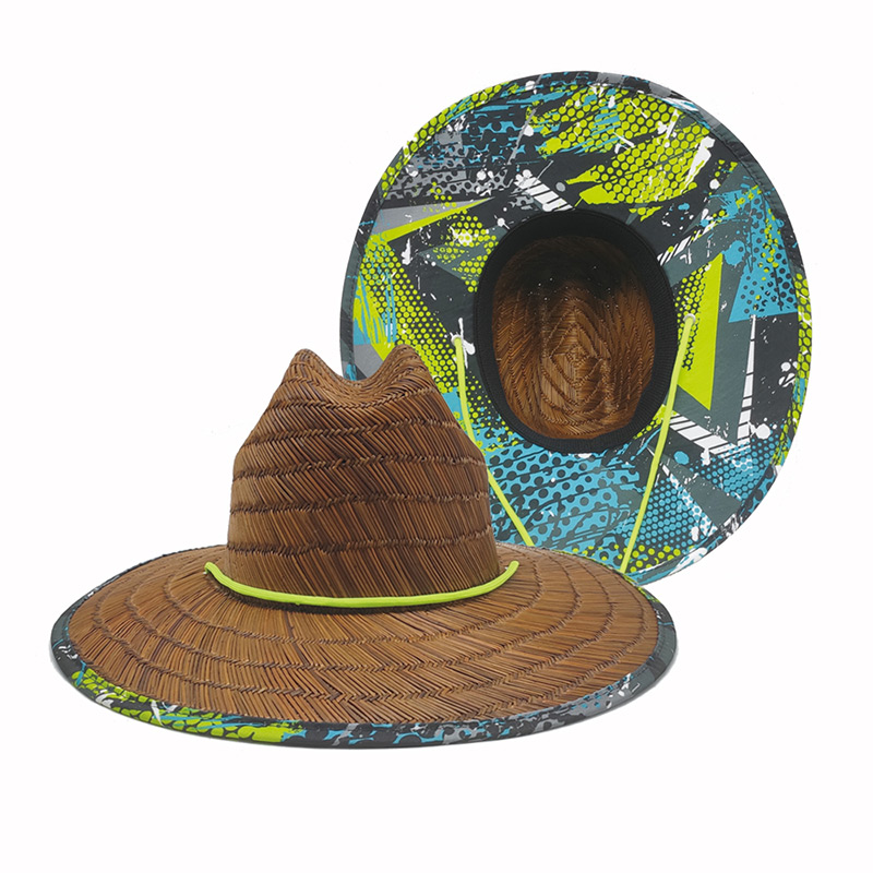 Topi Jerami Penjaga Pantai Coklat Tua