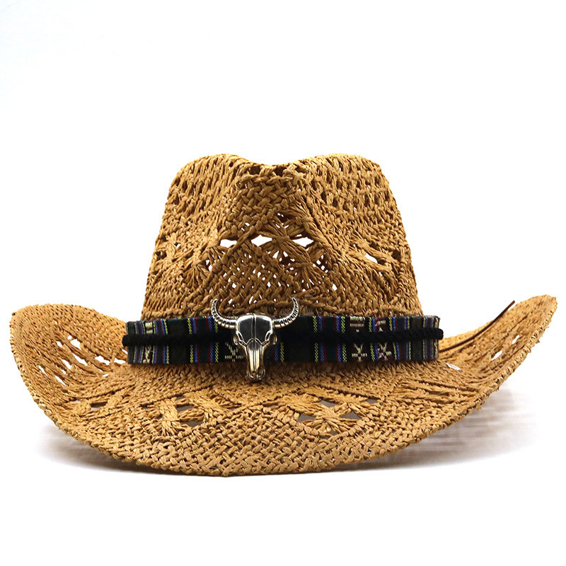 Topi Koboi Jerami Tenunan Tangan