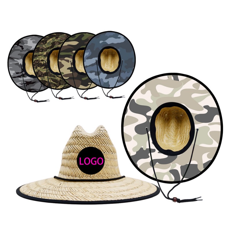 Topi Jerami Kamuflase Luar Ruangan
