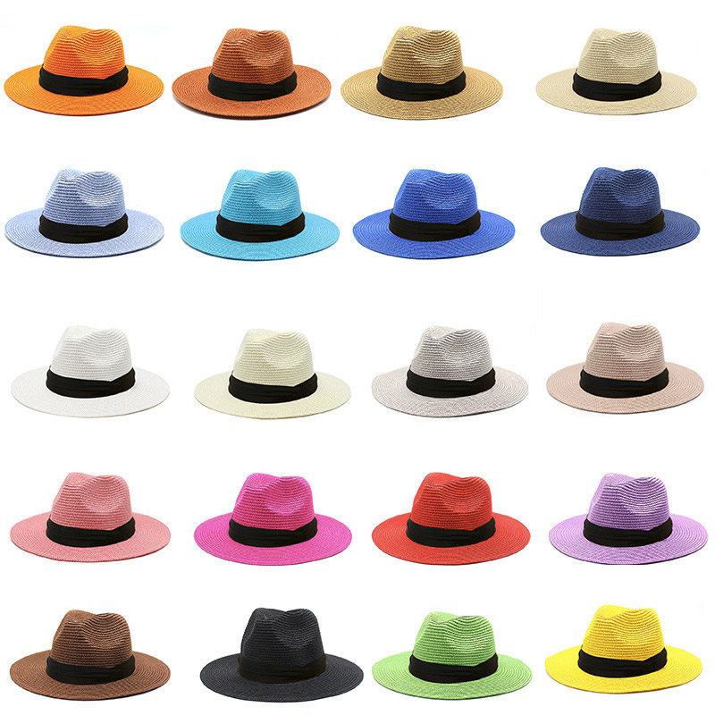 Grosir Polos Topi Jerami Fedora Sun Murni